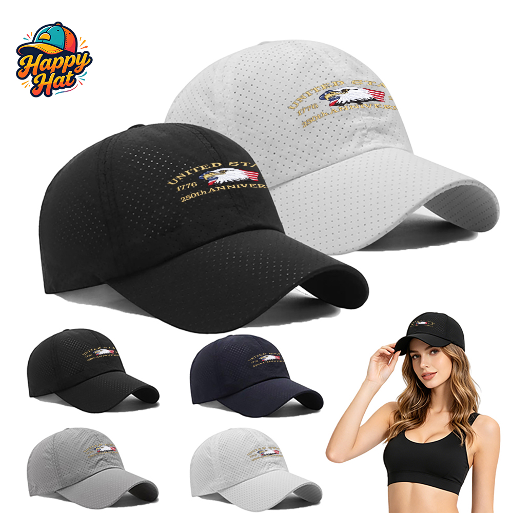 Outdoor Sport Usa - 1PC Perforated Breathable Baseball Cap, USA