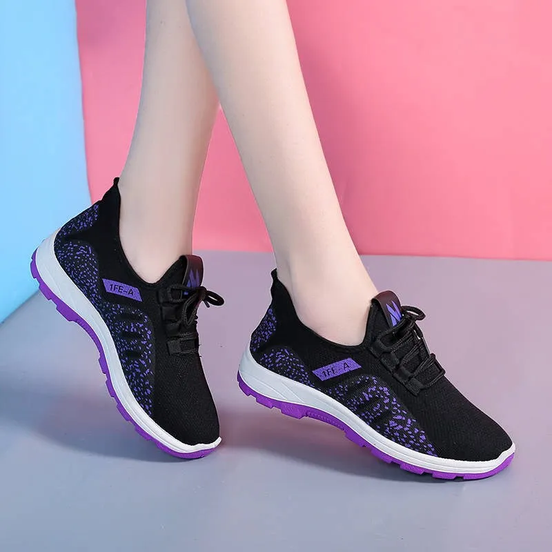 Outdoor Sports Shoes - Women's Woven Shoes Platform Sneakers Summer
