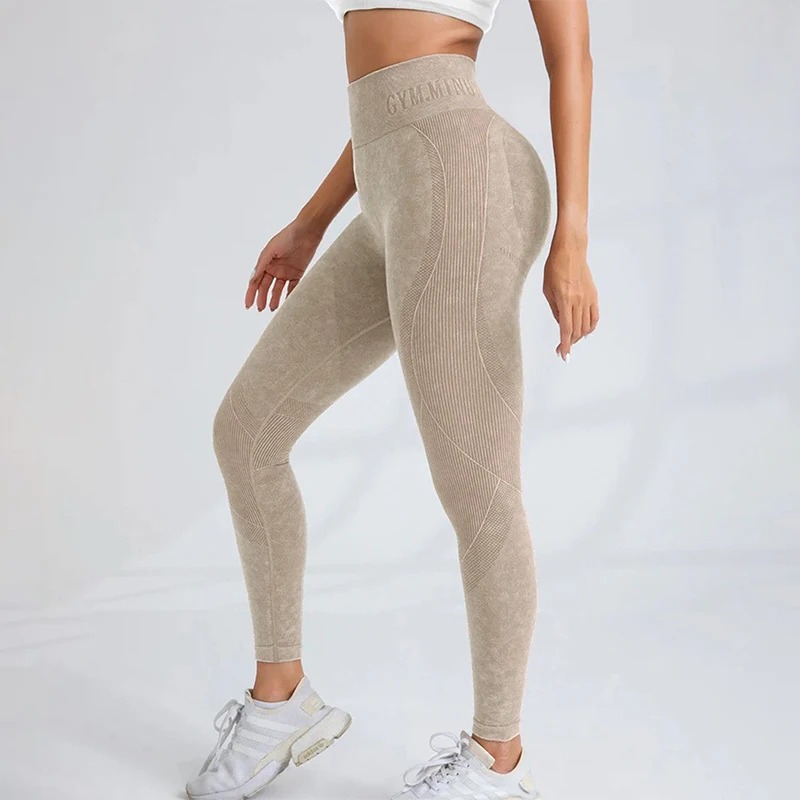 Women Seamless Gym High Waist  - Outdoor Sport Leggings บทวิจารณ์และราคา