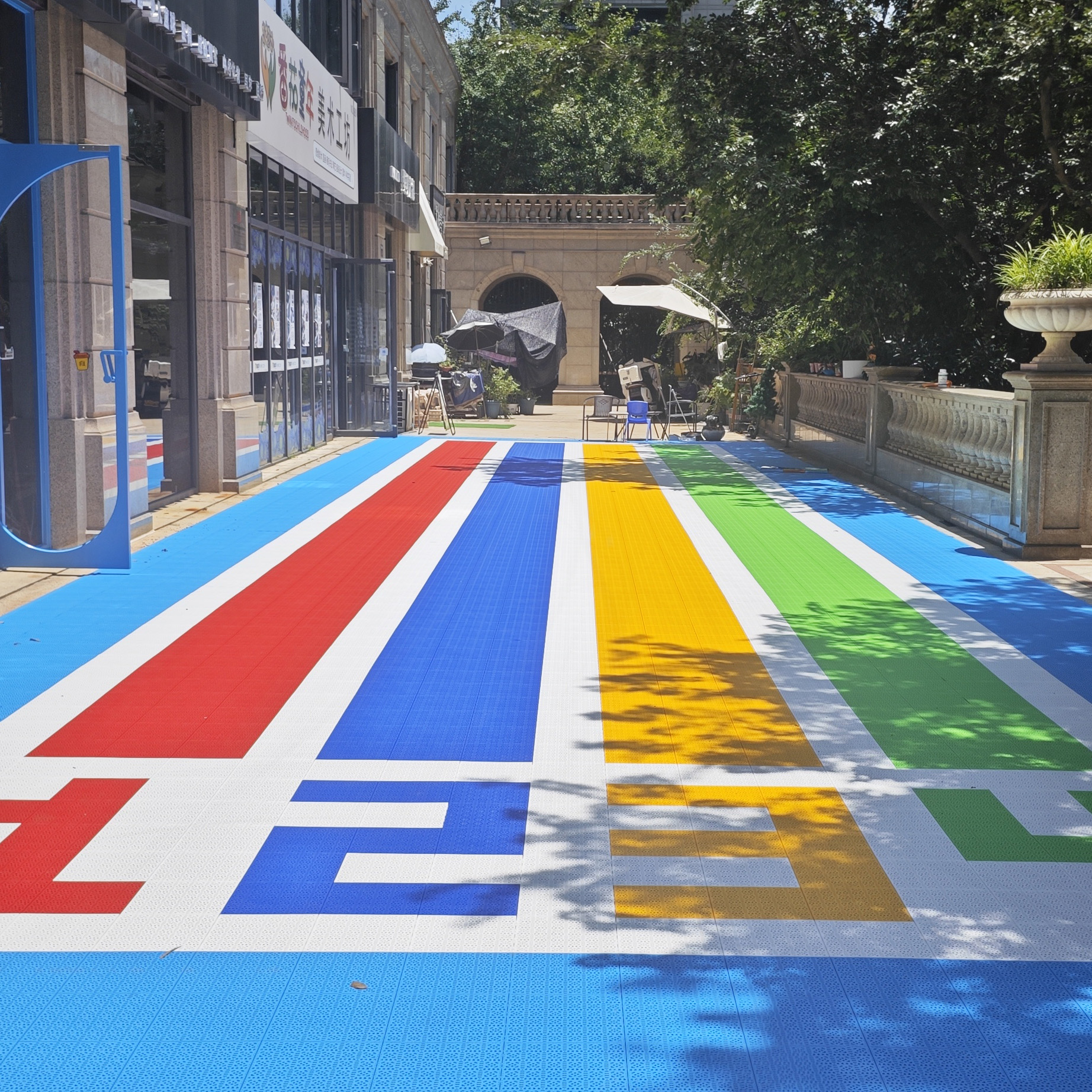 Modern Outdoor Sport Court Til - Outdoor Sport Floor Tiles บทวิจารณ์และราคา