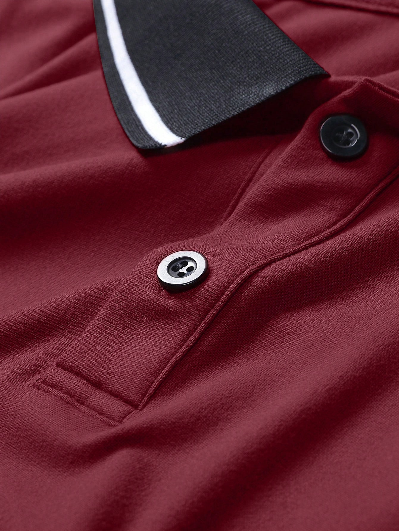 Men's Burgundy Long Sleeve Pol - Polo Shirt Equestrian บทวิจารณ์และราคา