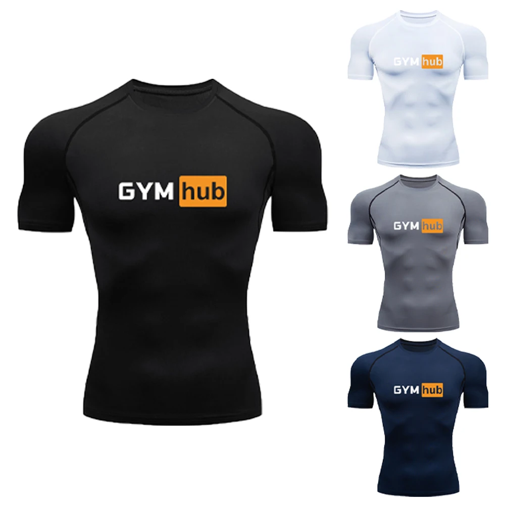 Gym Hub Printed Men's Compress - Outdoor Sport.Hub บทวิจารณ์และราคา