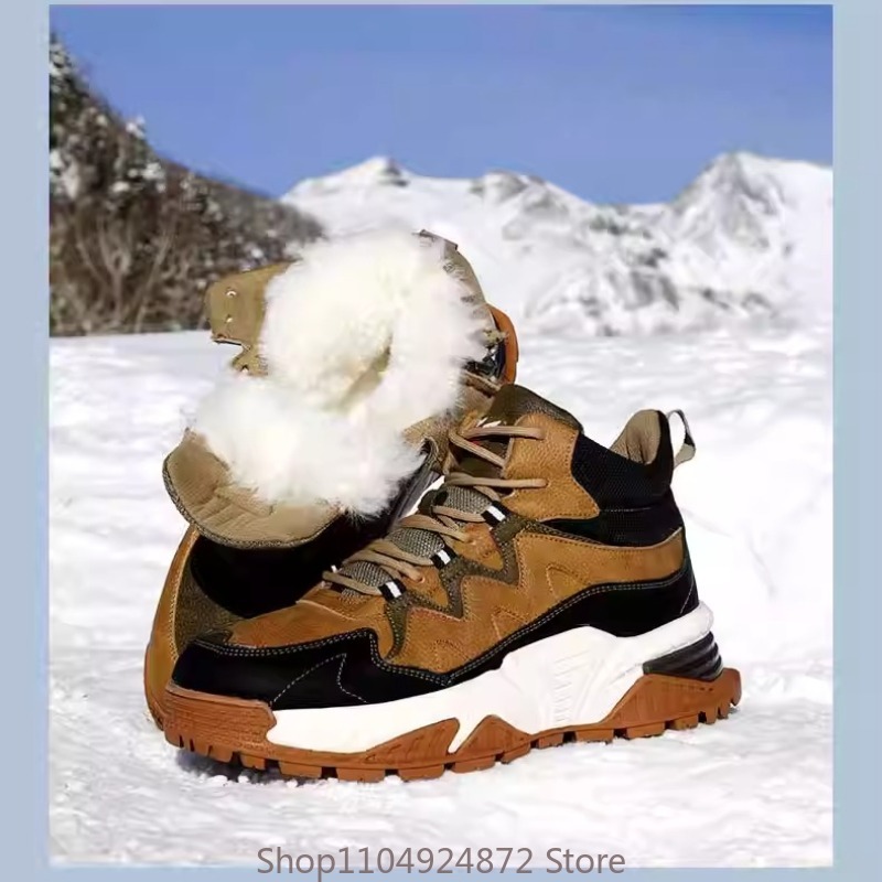 Winter Warm Wool Cotton Shoes  - Outdoor Sport With Sticks บทวิจารณ์และราคา