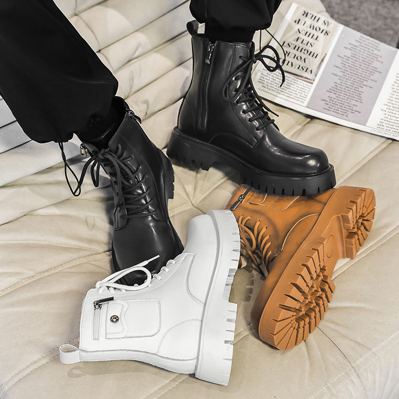 2025 Trend Men Boots Sneakers  - Outdoor Sports Shoes บทวิจารณ์และราคา