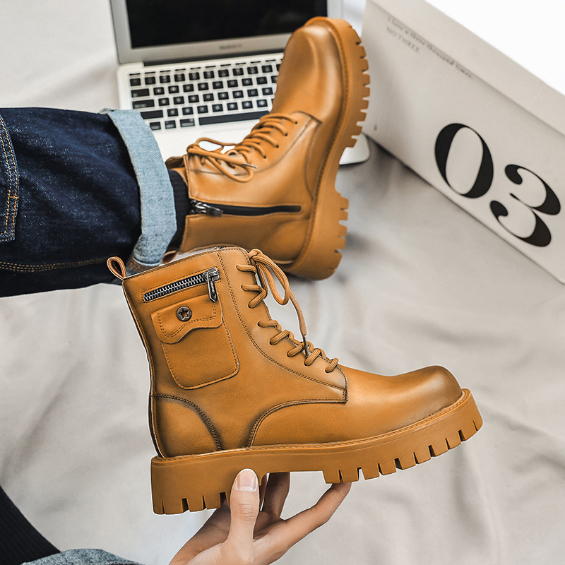 2025 Trend Men Boots Sneakers  - Outdoor Sports Shoes บทวิจารณ์และราคา