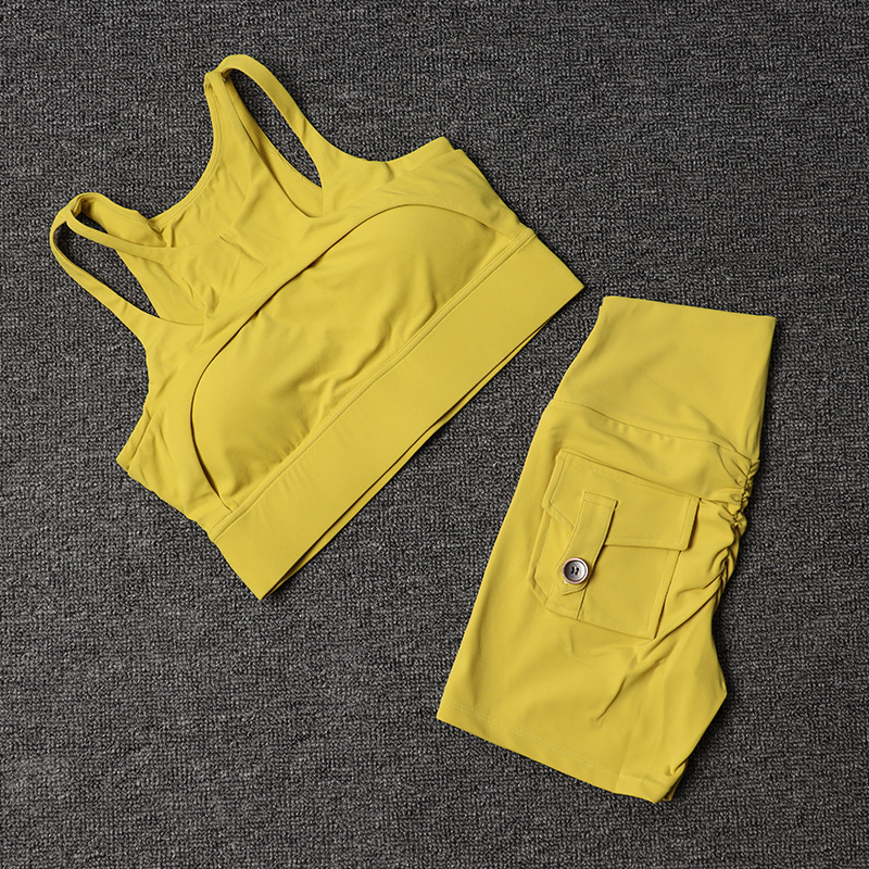Fitness Shorts Yoga Sets Women - Outdoor Sport Leggings บทวิจารณ์และราคา