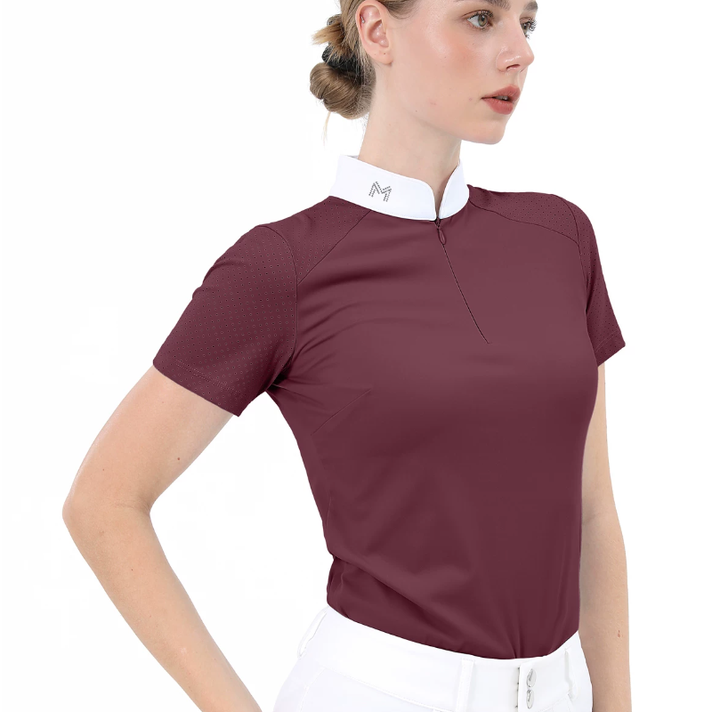 Female Professional Short Slee - Polo Shirt Equestrian บทวิจารณ์และราคา