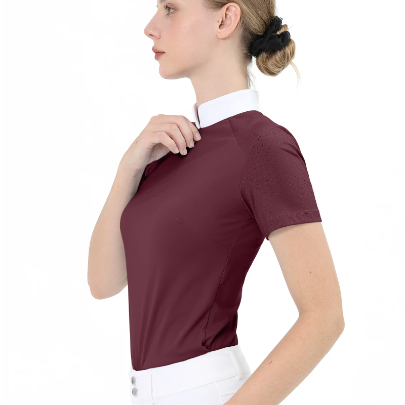 Female Professional Short Slee - Polo Shirt Equestrian บทวิจารณ์และราคา