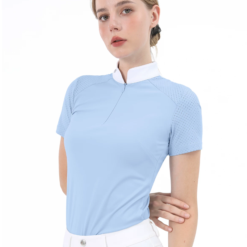 Female Professional Short Slee - Polo Shirt Equestrian บทวิจารณ์และราคา