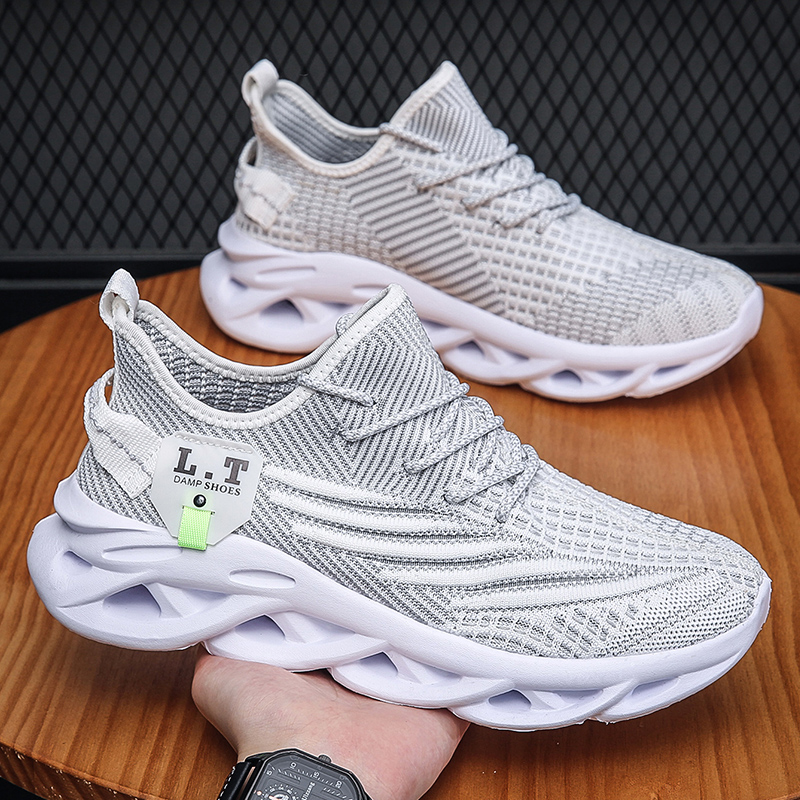 Porous Mesh Upper Men Sneakers - Outdoor Sport With Sticks บทวิจารณ์และราคา
