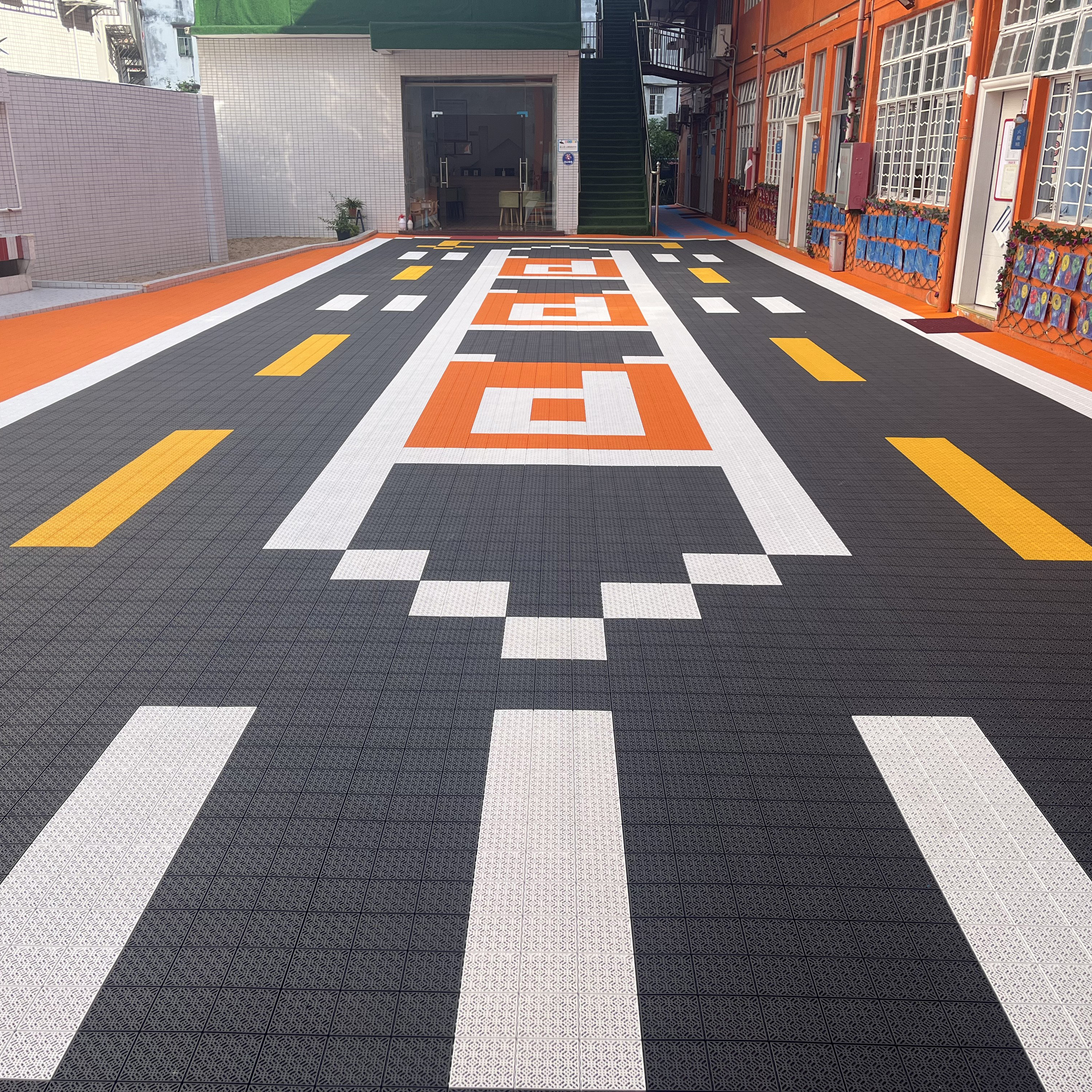 PP Plastic Custom Logo Outdoor - Outdoor Sport Floor Tiles บทวิจารณ์และราคา