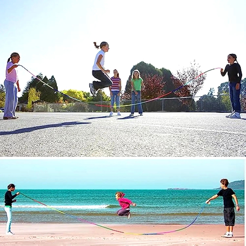 5M Rainbow Long Jump Rope for  - Speed Skipping Rope บทวิจารณ์และราคา