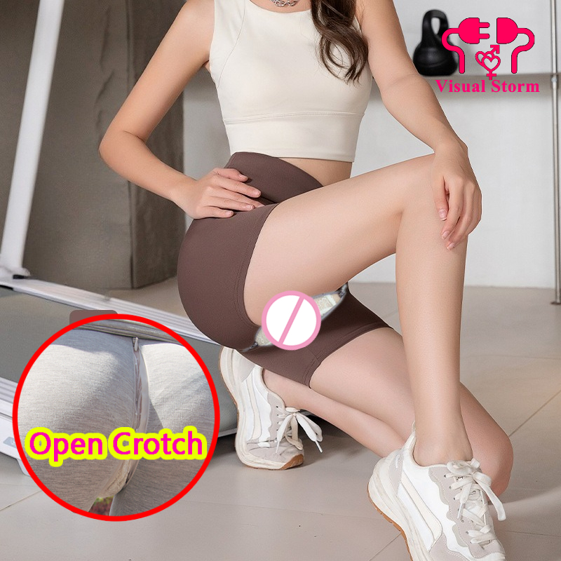 Woman Open Crotch Pants with H - Outdoor Sport Leggings บทวิจารณ์และราคา