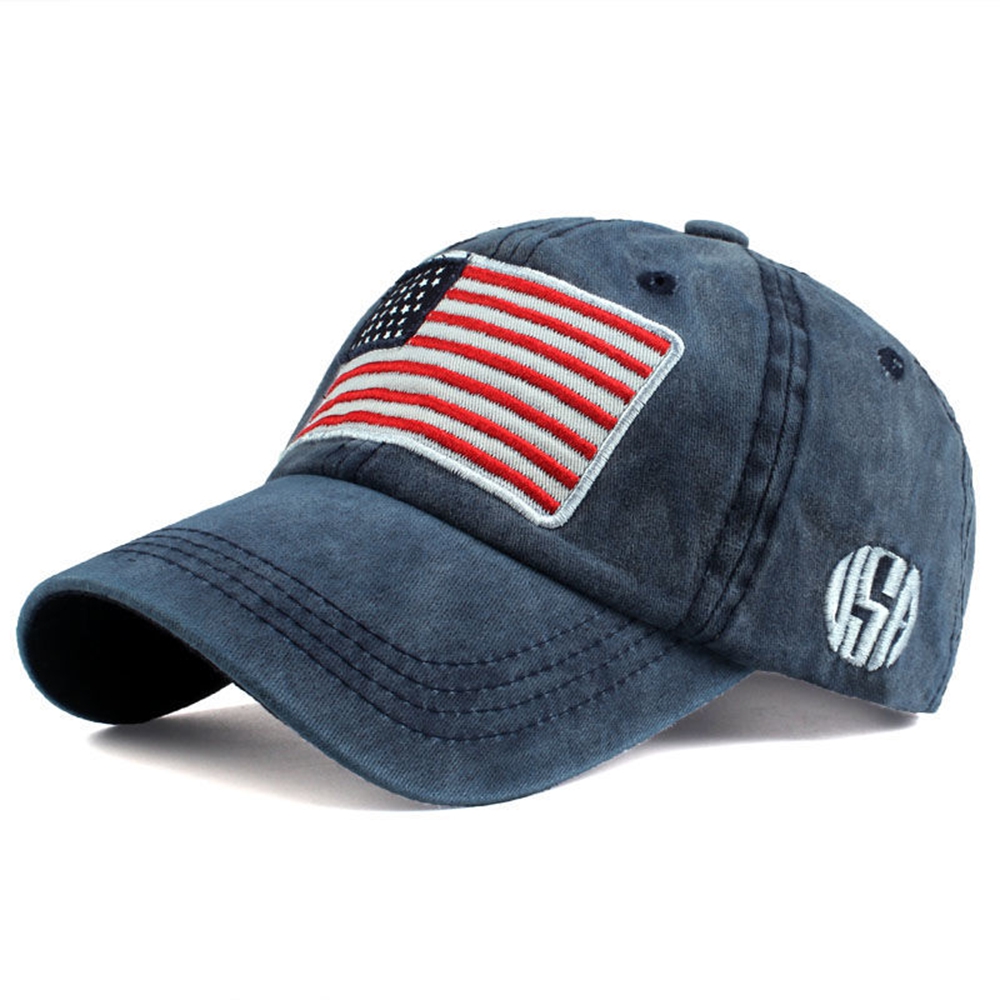 Unisex Washed Cotton USA Flag  - Outdoor Sport Usa บทวิจารณ์และราคา