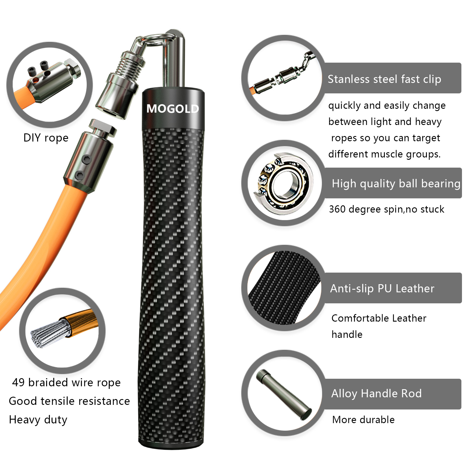 MOGOLD High-Speed Jump Rope |  - Speed Skipping Rope บทวิจารณ์และราคา