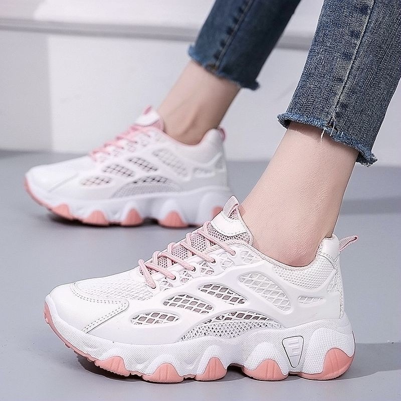 Breathable Mesh Chunky Sneaker - Outdoor Sports Shoes บทวิจารณ์และราคา