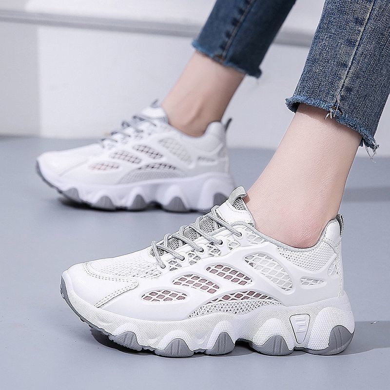 Breathable Mesh Chunky Sneaker - Outdoor Sports Shoes บทวิจารณ์และราคา