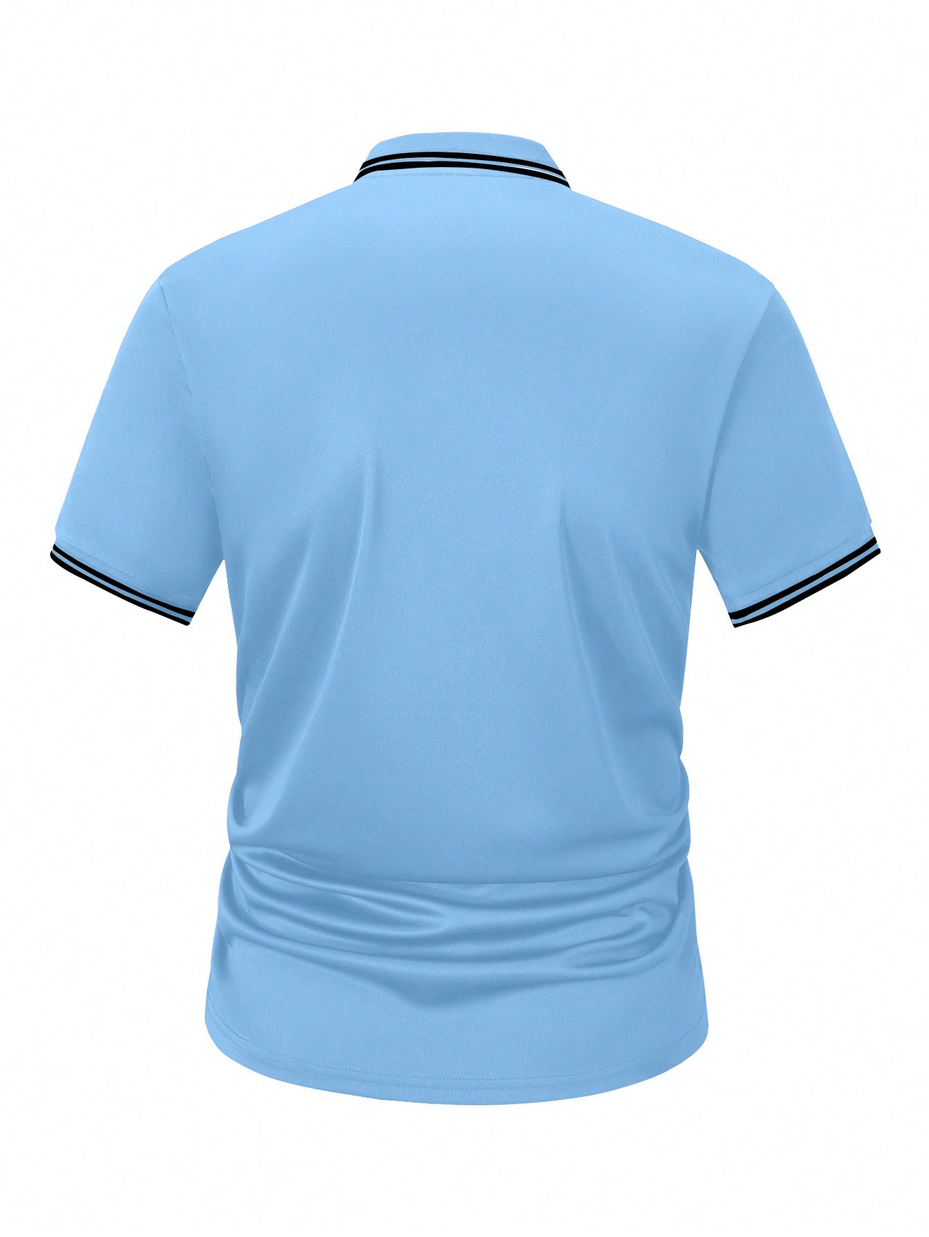 Men's Light Blue Short Sleeve  - Polo Shirt Equestrian บทวิจารณ์และราคา