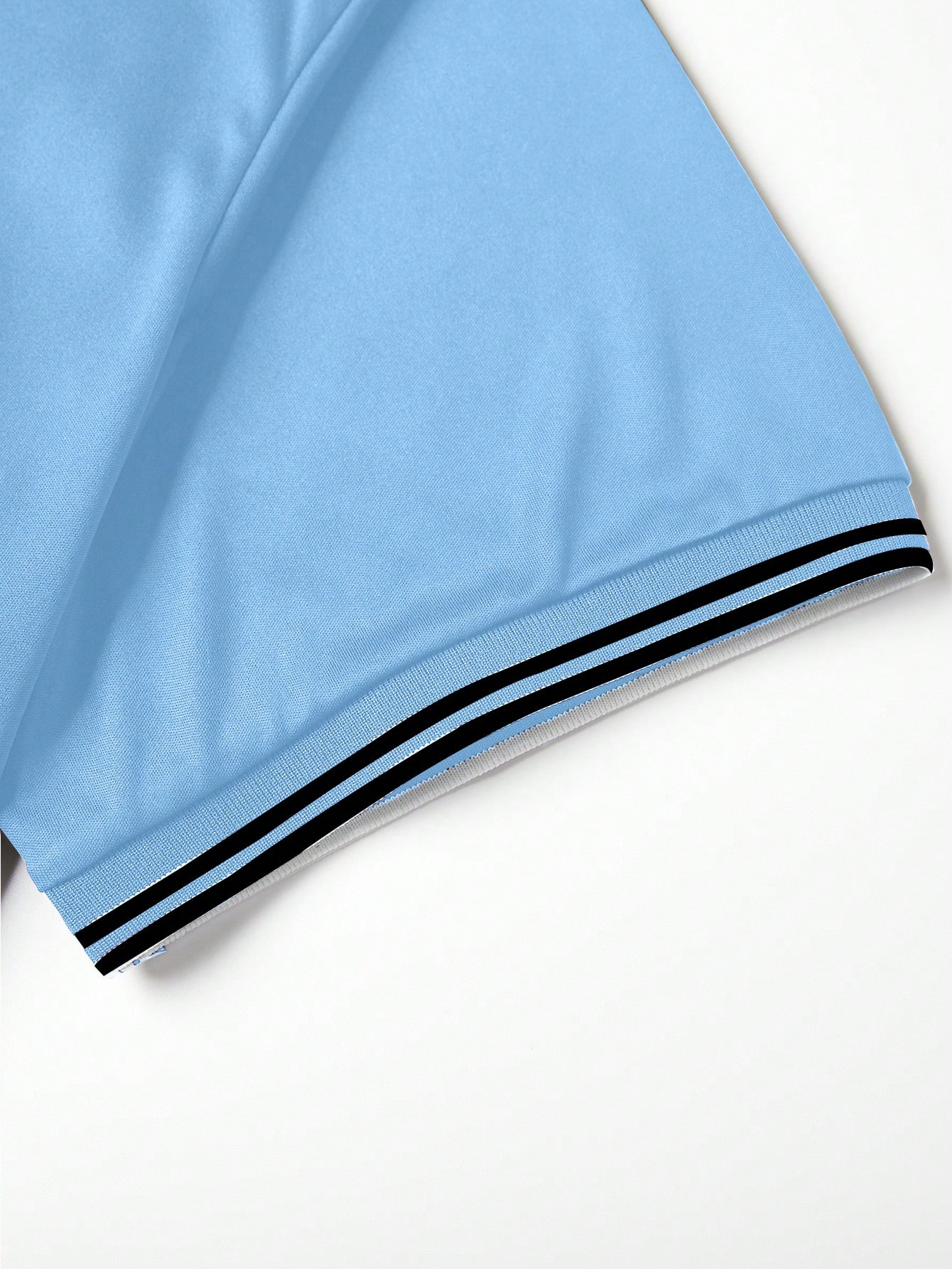 Men's Light Blue Short Sleeve  - Polo Shirt Equestrian บทวิจารณ์และราคา