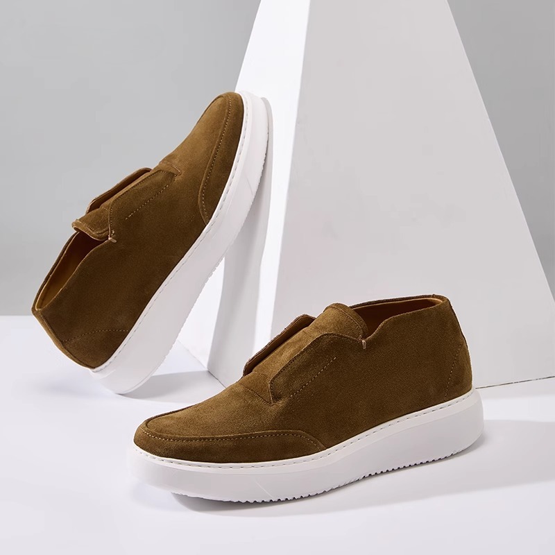 Men Skate Shoes Genuine Leathe - Outdoor Sport With Sticks บทวิจารณ์และราคา