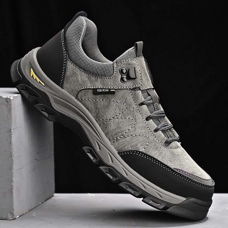 Frosted Cowhide Leather Shoes  - Outdoor Sport With Sticks บทวิจารณ์และราคา