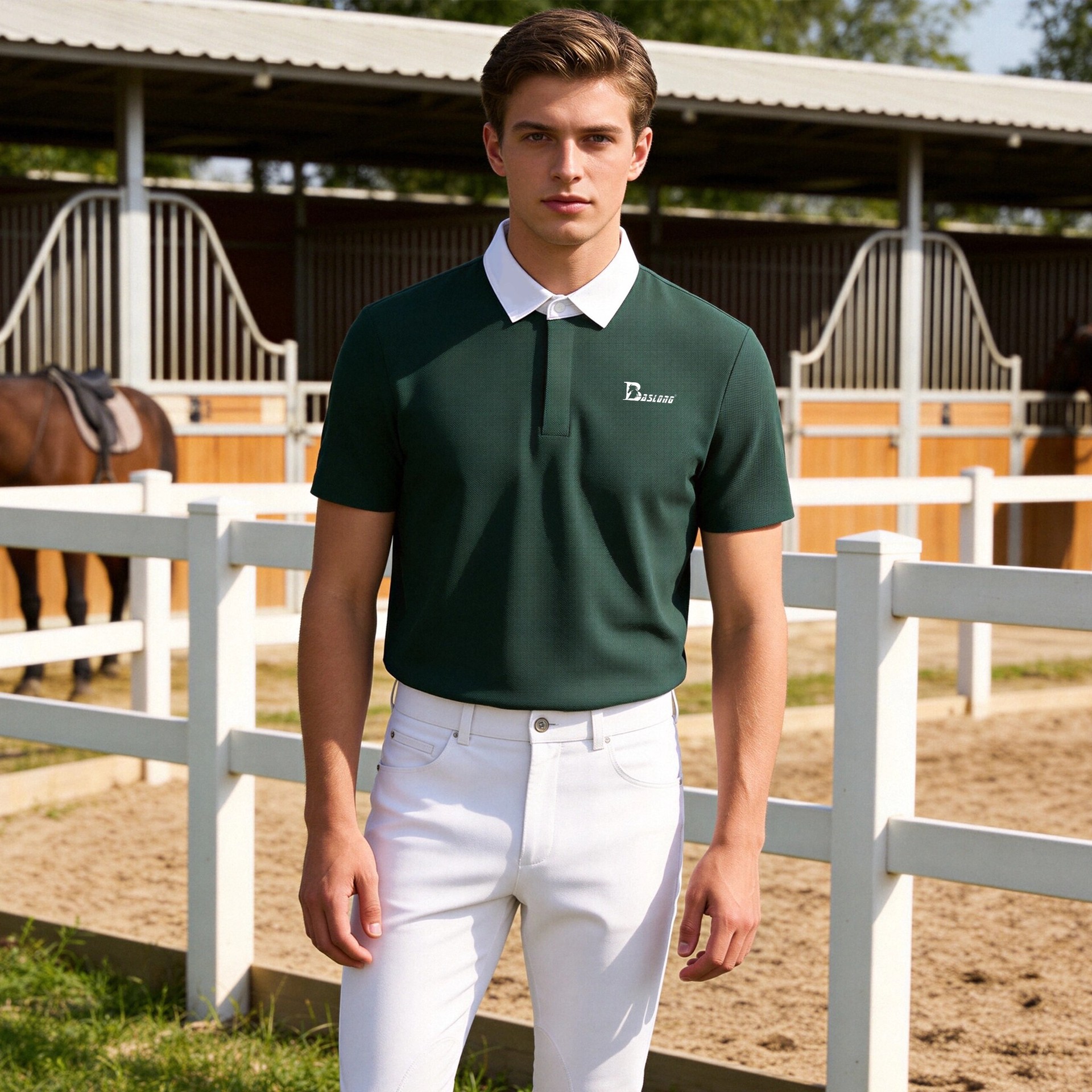 Baslong Spring/summer Equestri - Polo Shirt Equestrian บทวิจารณ์และราคา