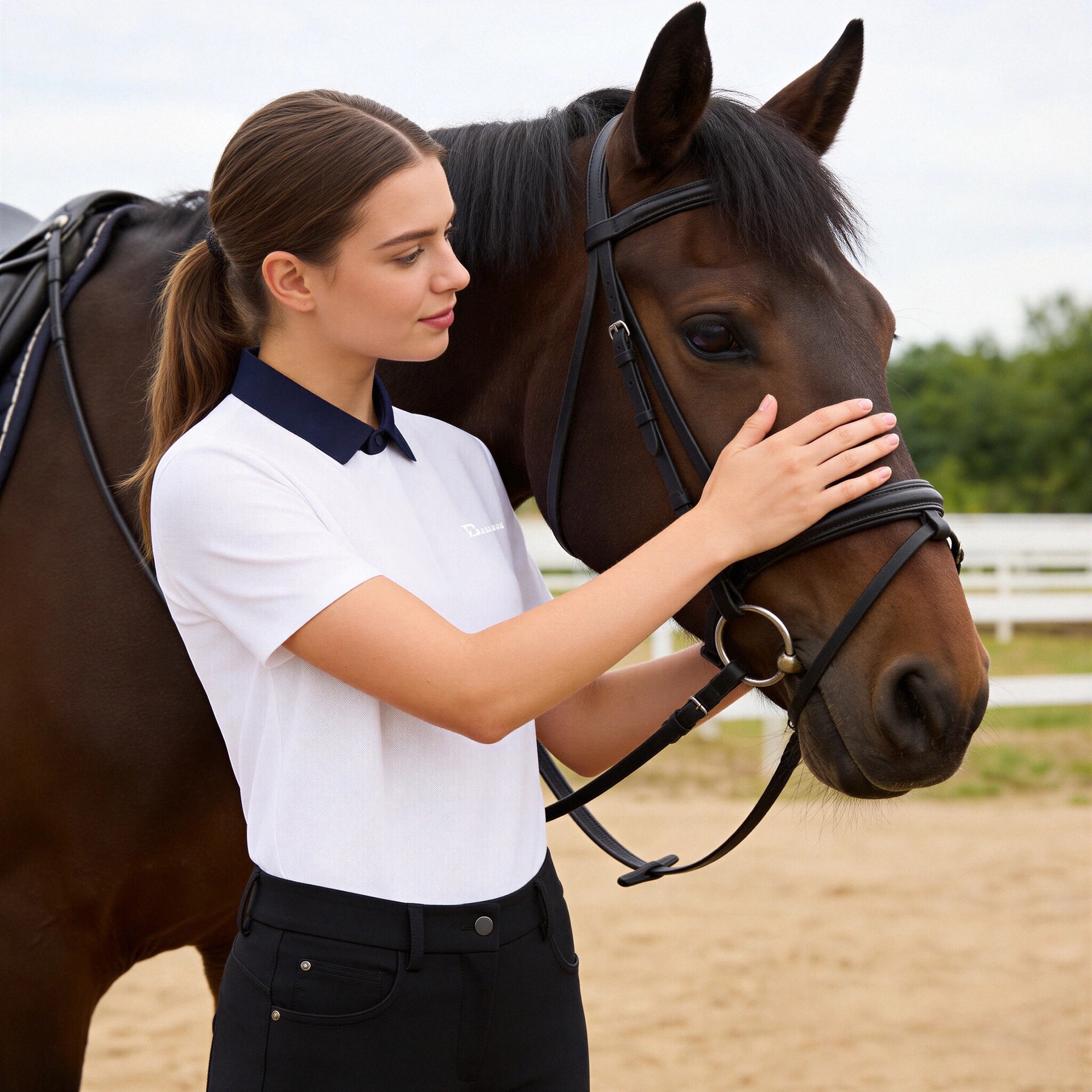 Baslong Spring/summer Equestri - Polo Shirt Equestrian บทวิจารณ์และราคา