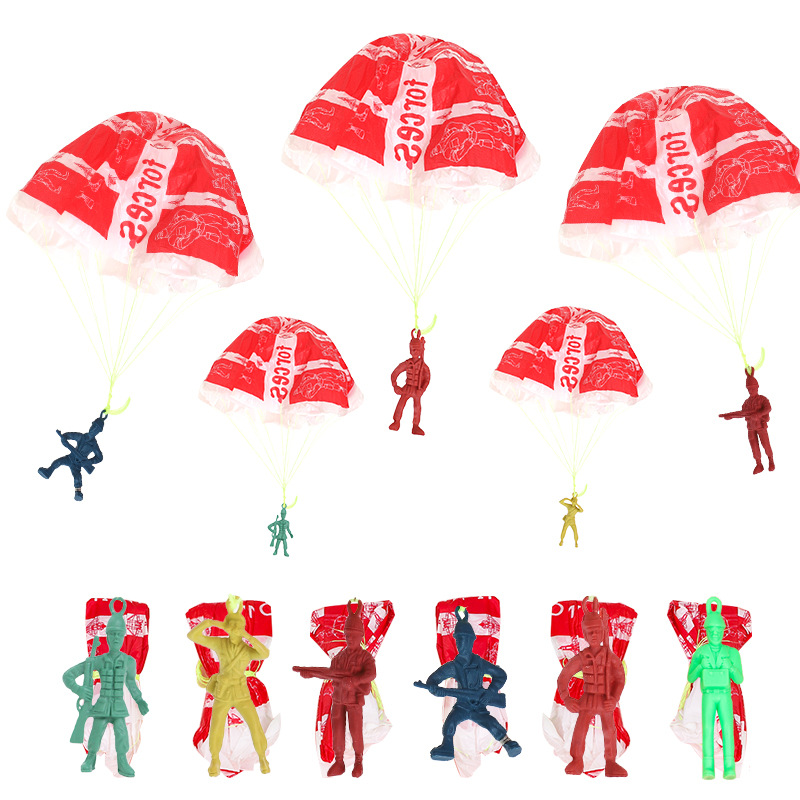 10pcs Plastic Ejecting Parachu - Outdoor Sport For Kids บทวิจารณ์และราคา
