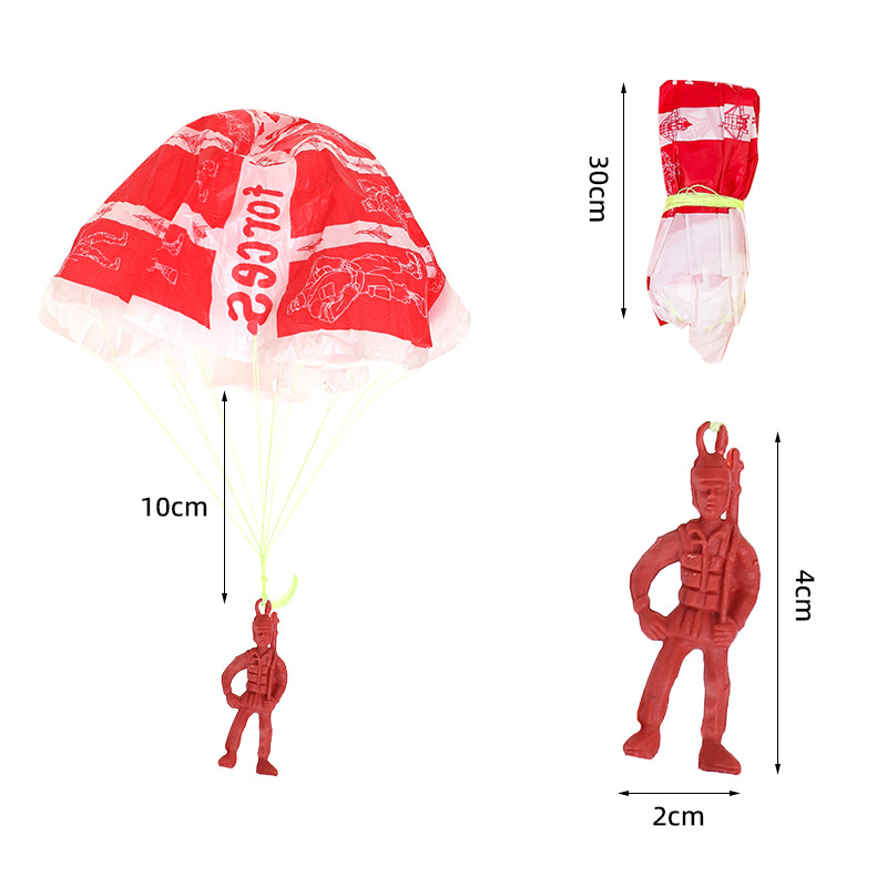 10pcs Plastic Ejecting Parachu - Outdoor Sport For Kids บทวิจารณ์และราคา