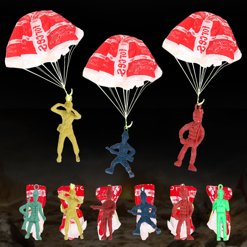 10pcs Plastic Ejecting Parachu - Outdoor Sport For Kids บทวิจารณ์และราคา