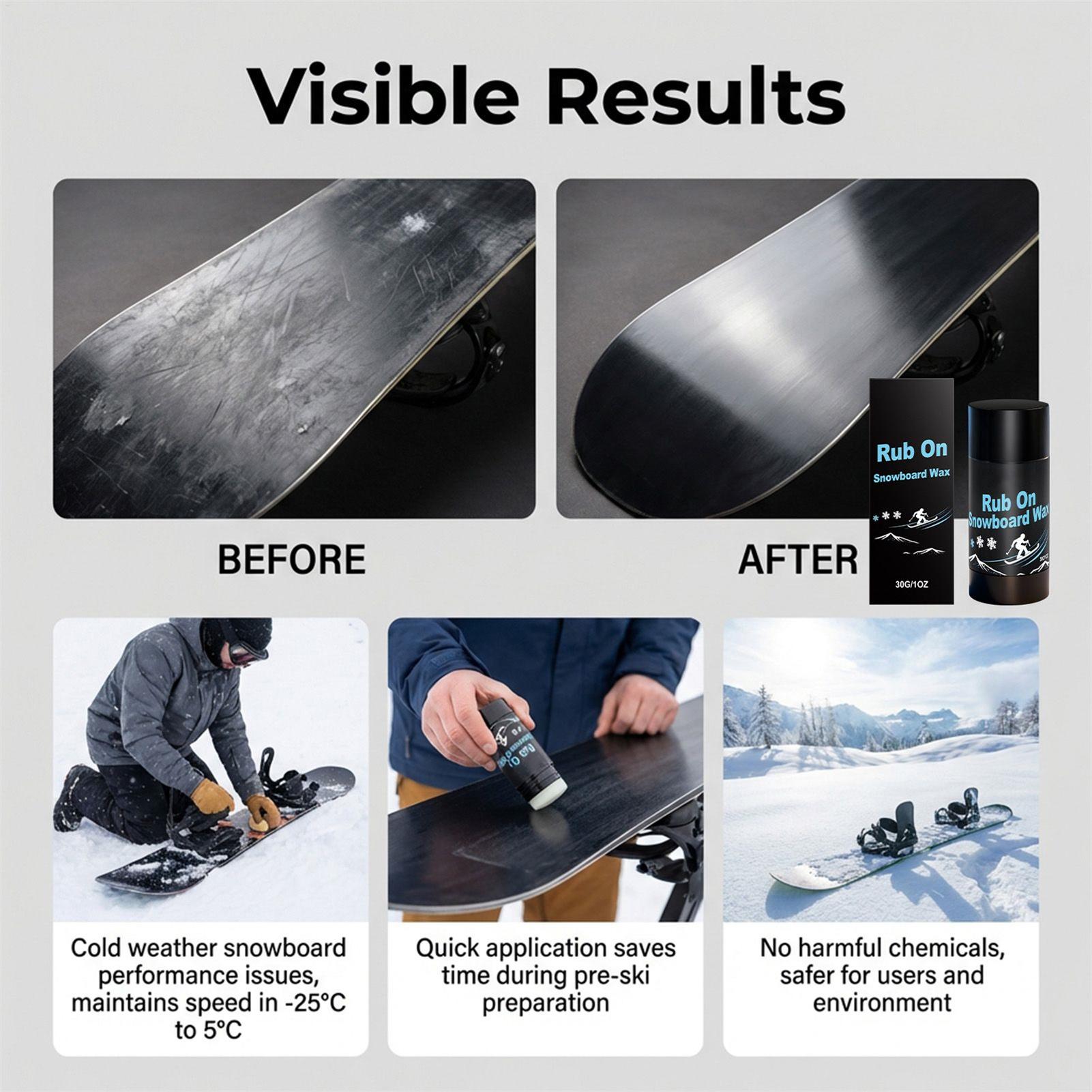 30g Rub-On Ski & Snowboard Wax - Outdoor Sports บทวิจารณ์และราคา