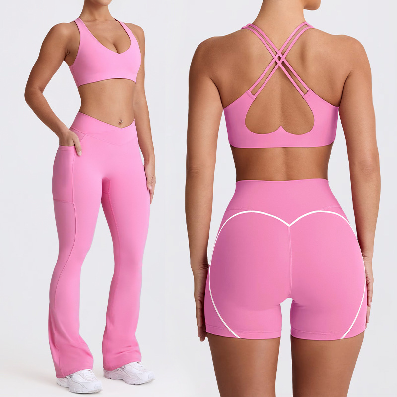 Naked Feel Quick-Dry Yoga Set  - Outdoor Sport Leggings บทวิจารณ์และราคา