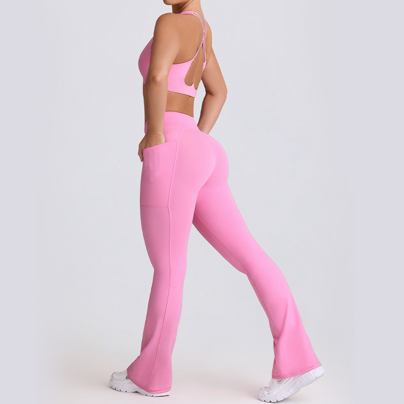 Naked Feel Quick-Dry Yoga Set  - Outdoor Sport Leggings บทวิจารณ์และราคา