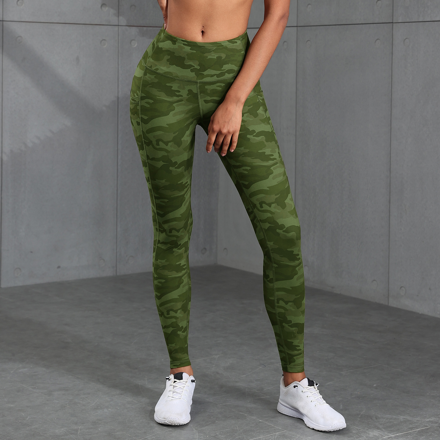 Camouflage Pockets Hight Waist - Outdoor Sport Leggings บทวิจารณ์และราคา