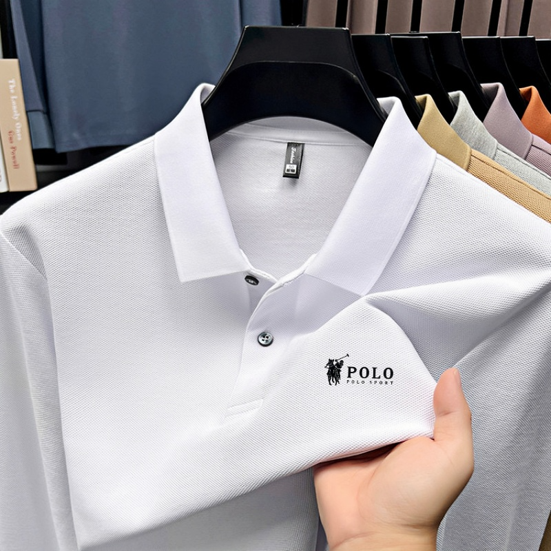 Men's brand polo shirt long sl - Polo Shirt Equestrian บทวิจารณ์และราคา