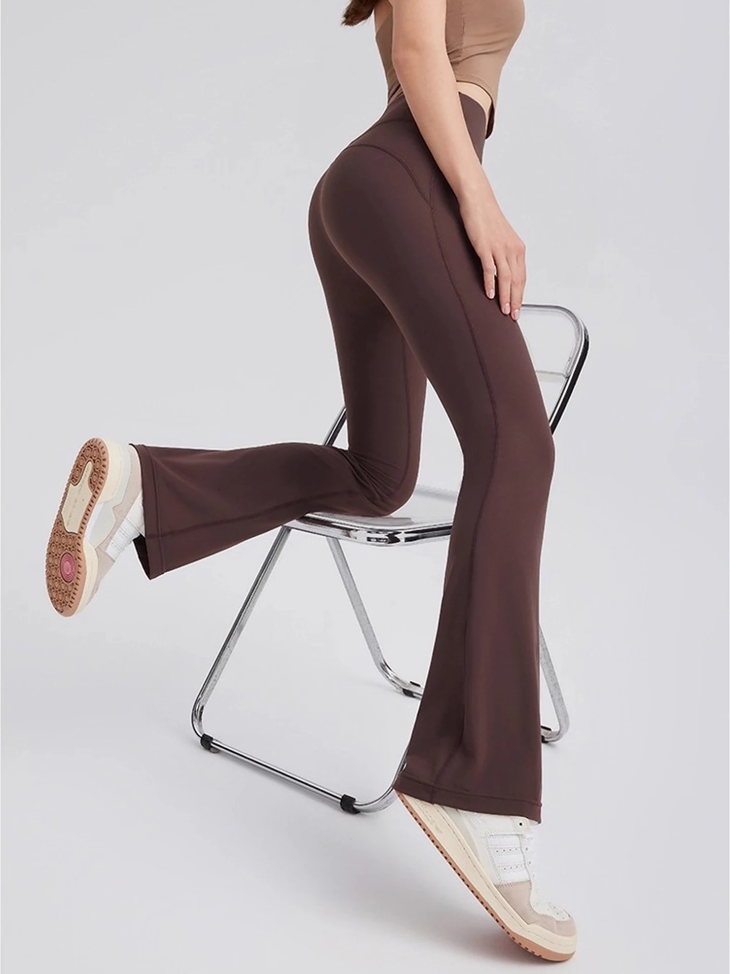 High Waist Slimming Flared Leg - Outdoor Sport Leggings บทวิจารณ์และราคา