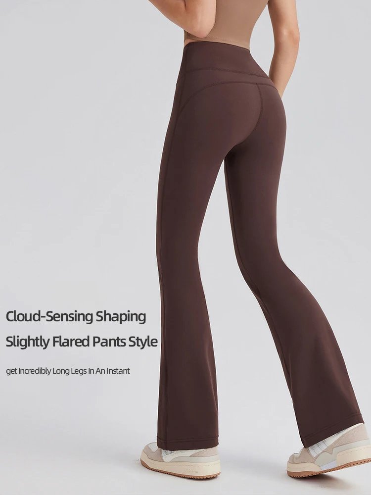 High Waist Slimming Flared Leg - Outdoor Sport Leggings บทวิจารณ์และราคา